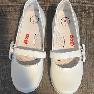 DOGI White Leather  Kids Dress Shoes
